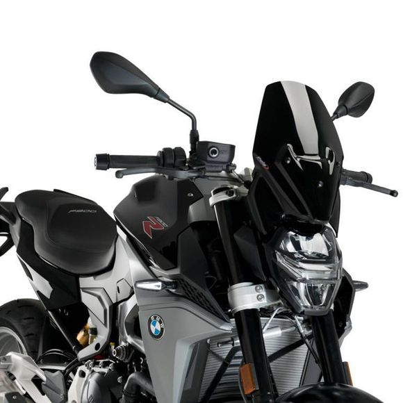 Puig sport windshield (FOR MOTORCYCLES WITHOUT ORIGINAL BMW SUPPORT) - BlackRef: PUI0373