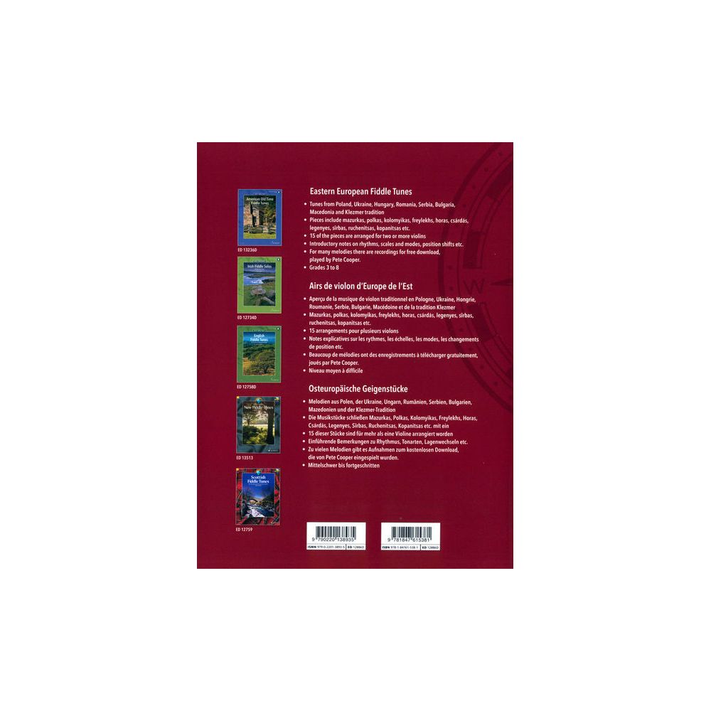 Schott Eastern European Fiddle Tunes – Thomann Ireland