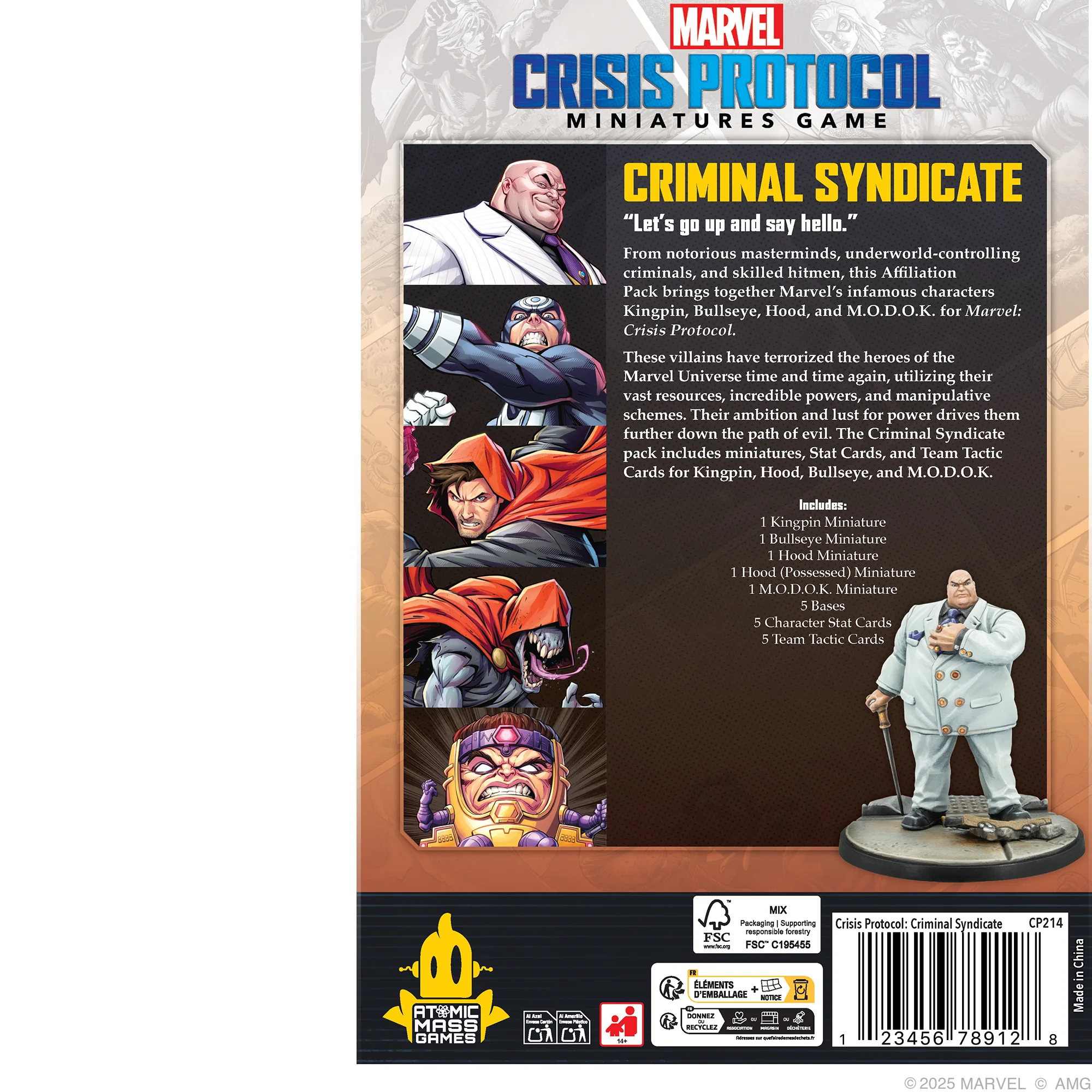 Marvel: Crisis Protocol - Criminal Syndicate Affiliation Pack