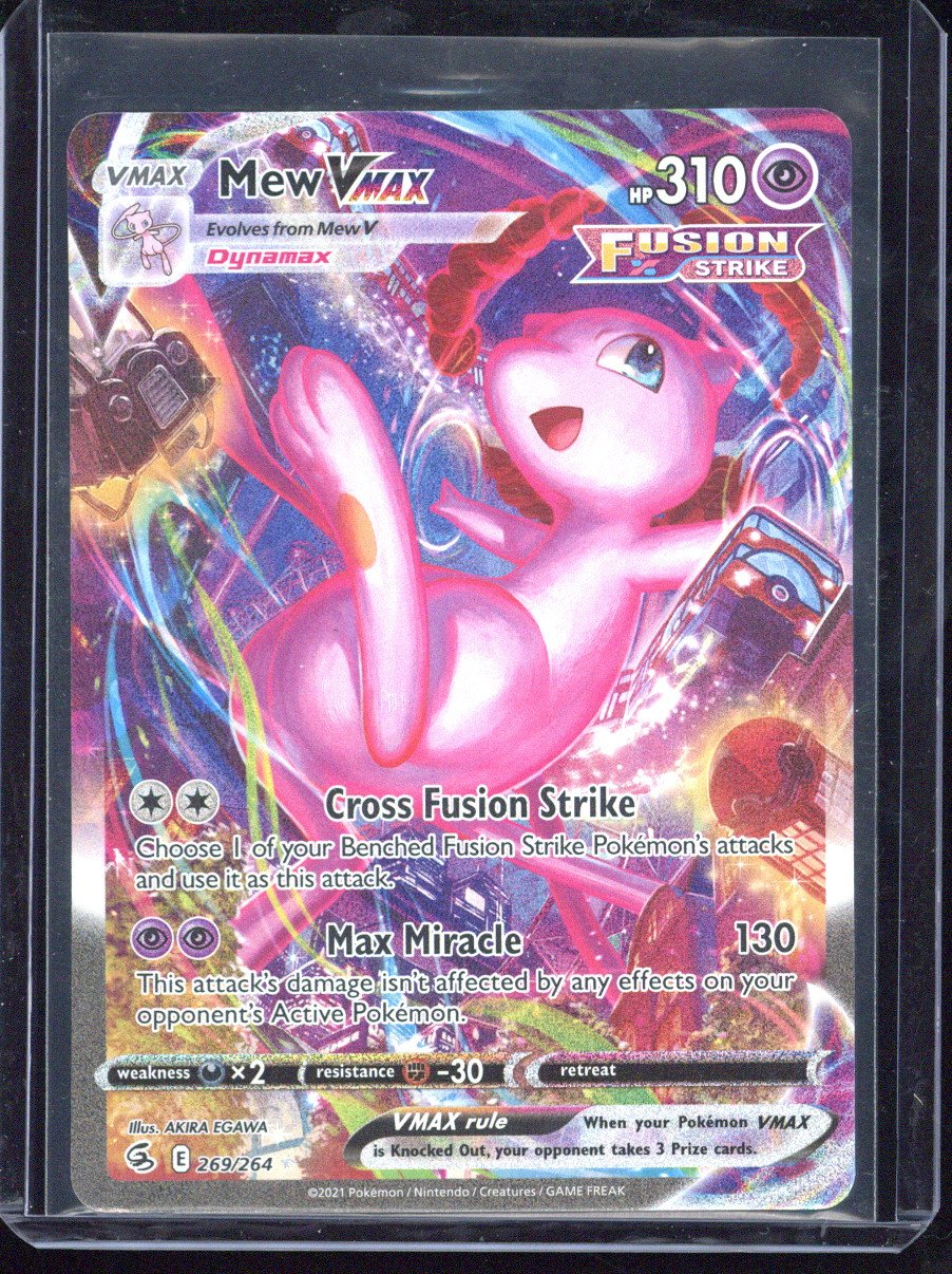 2021 Pokemon SWSH FA Mew VMAX Fusion Strike-Secret #269