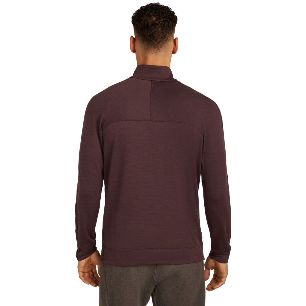 Icebreaker Merino 360 Realfleece™ Elemental Long Sleeve Half Zip Top Men - Java
