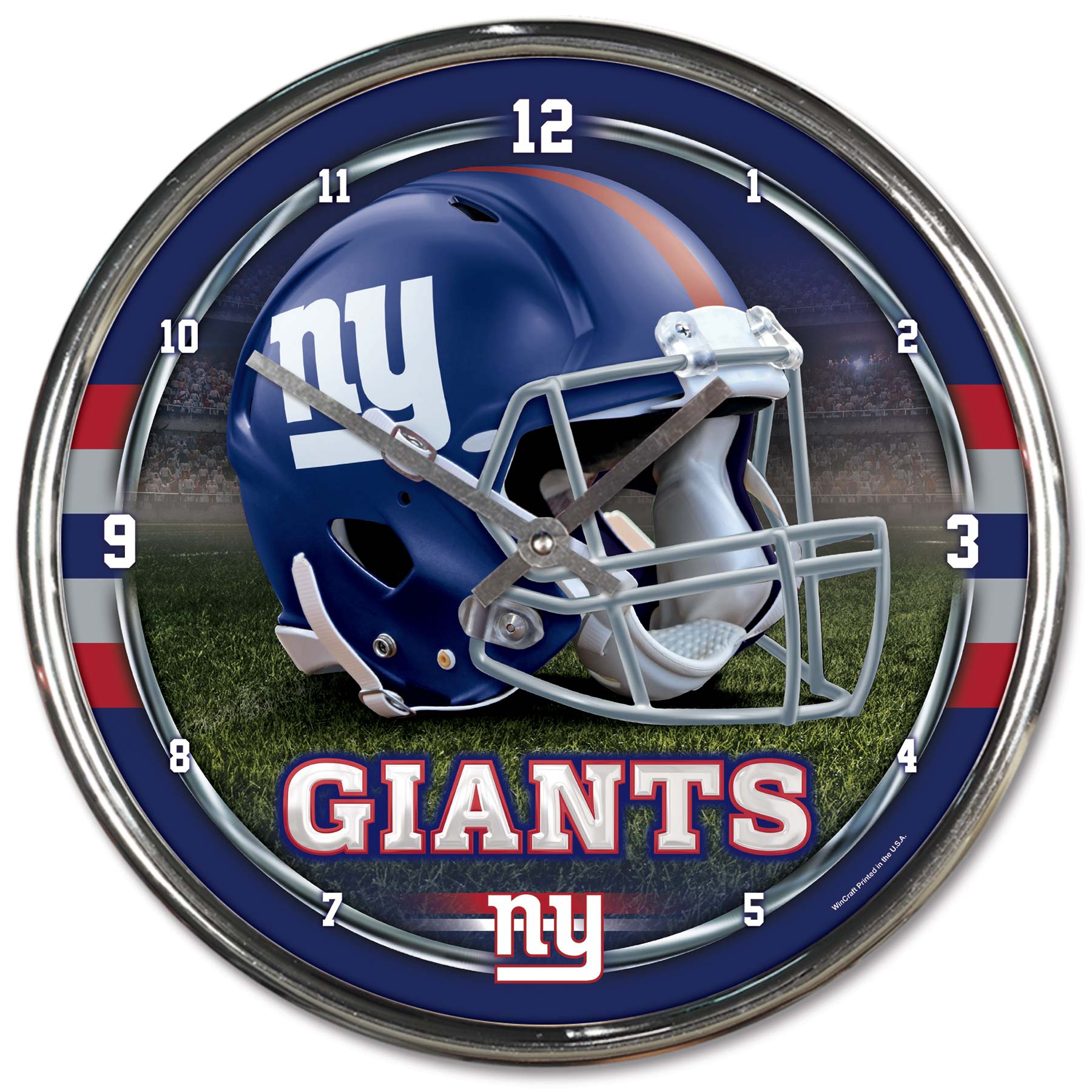New York Giants Chrome NFL Wall Clock