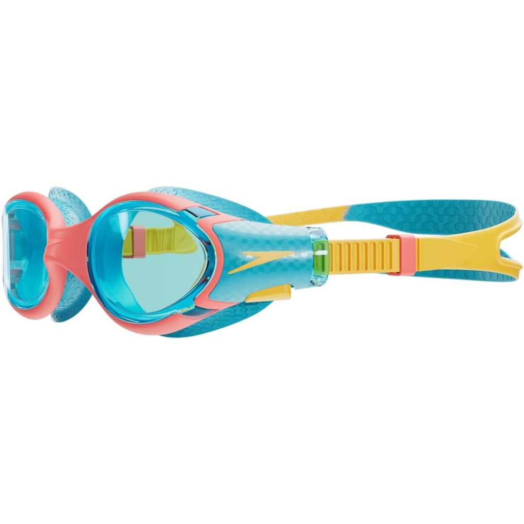 Speedo Biofuse 2.0 Junior Swimming Goggle - Bolt/Mango/Coral Beach/Blue