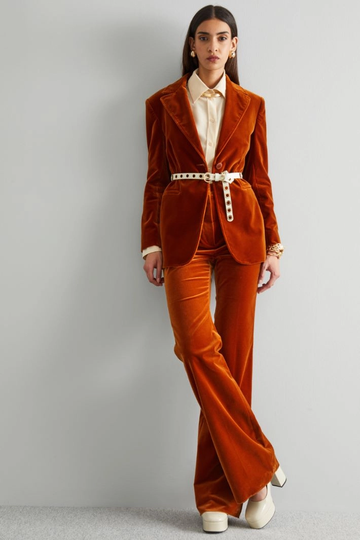 Single-button blazer - RUST