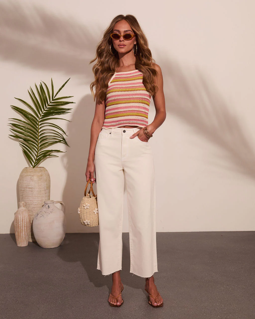 Elara High Waisted Wide Leg Jeans