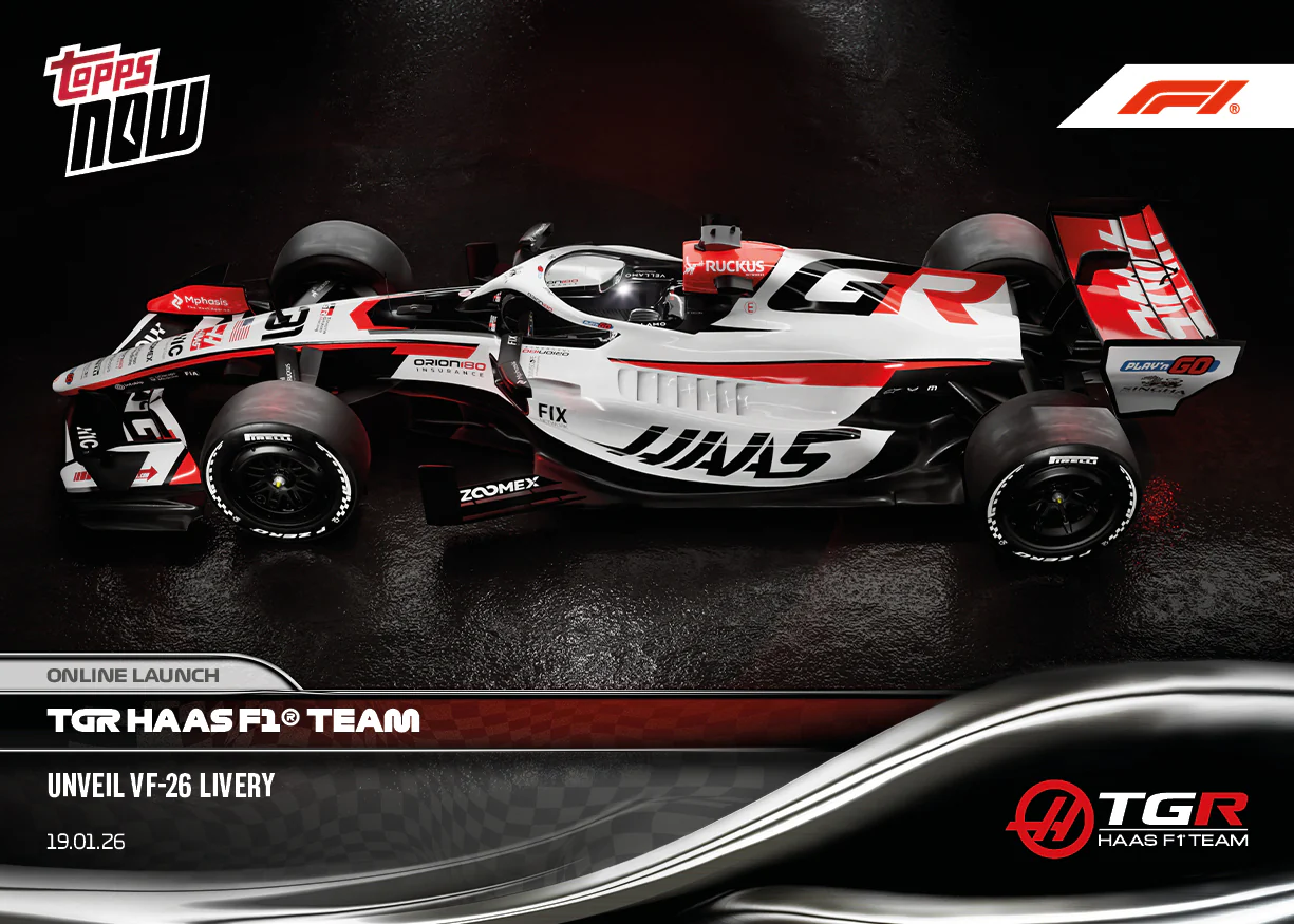 MoneyGram Haas F1® Team - 2026 Formula 1® Topps NOW® - Card 6 - PR: 1411