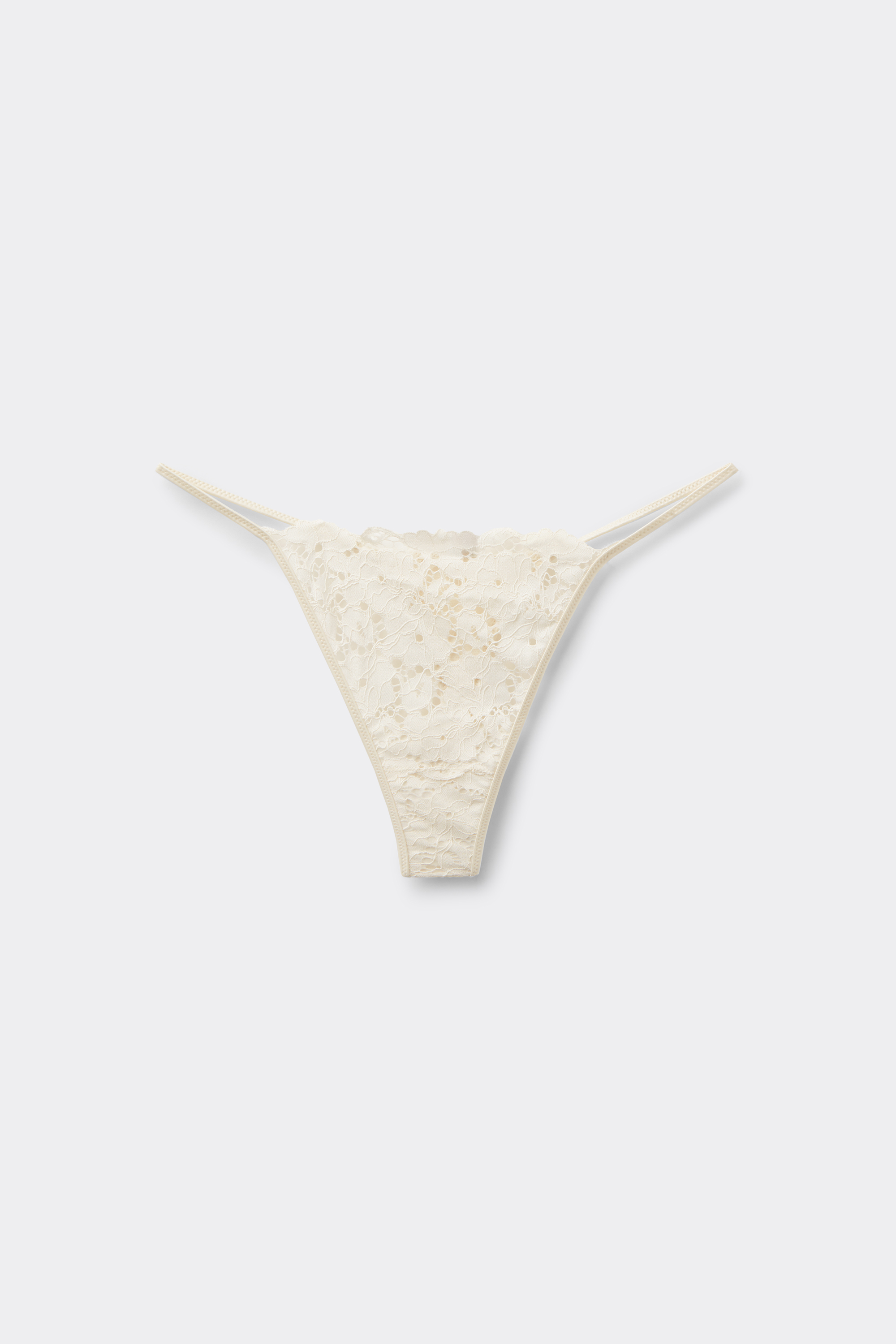 Ivory Bloom Tanga Panel G-string
