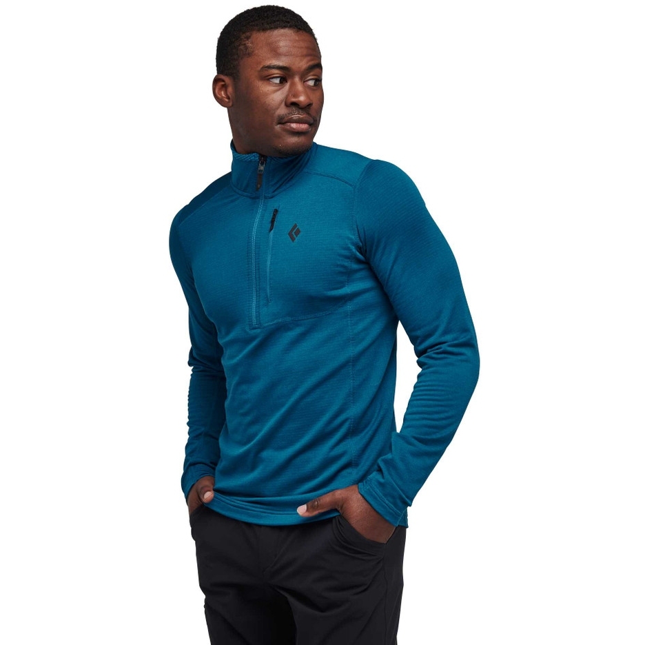 Black Diamond Coefficient LT Quarter Zip Pullover Men - Kingfisher