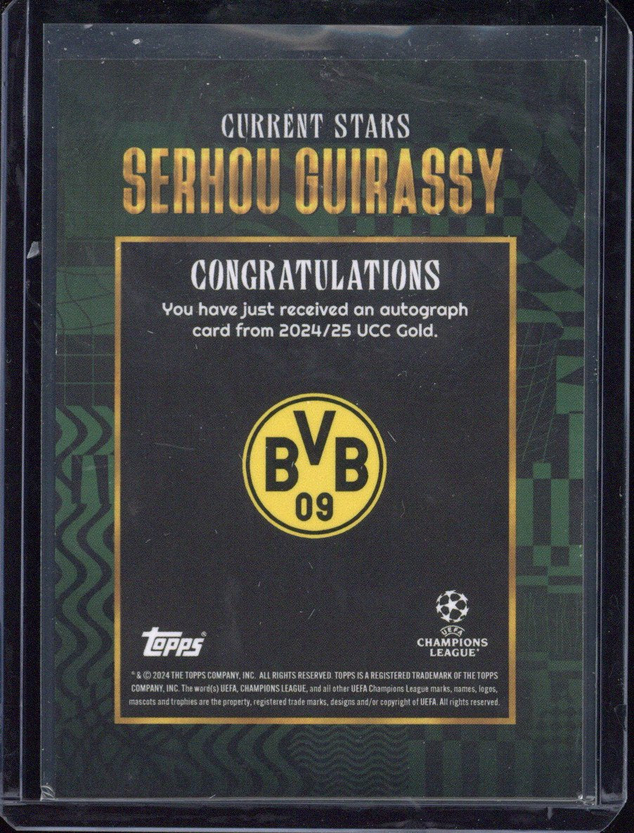 2024-25 Topps UCC Gold Serhou Guirassy Autograph /99