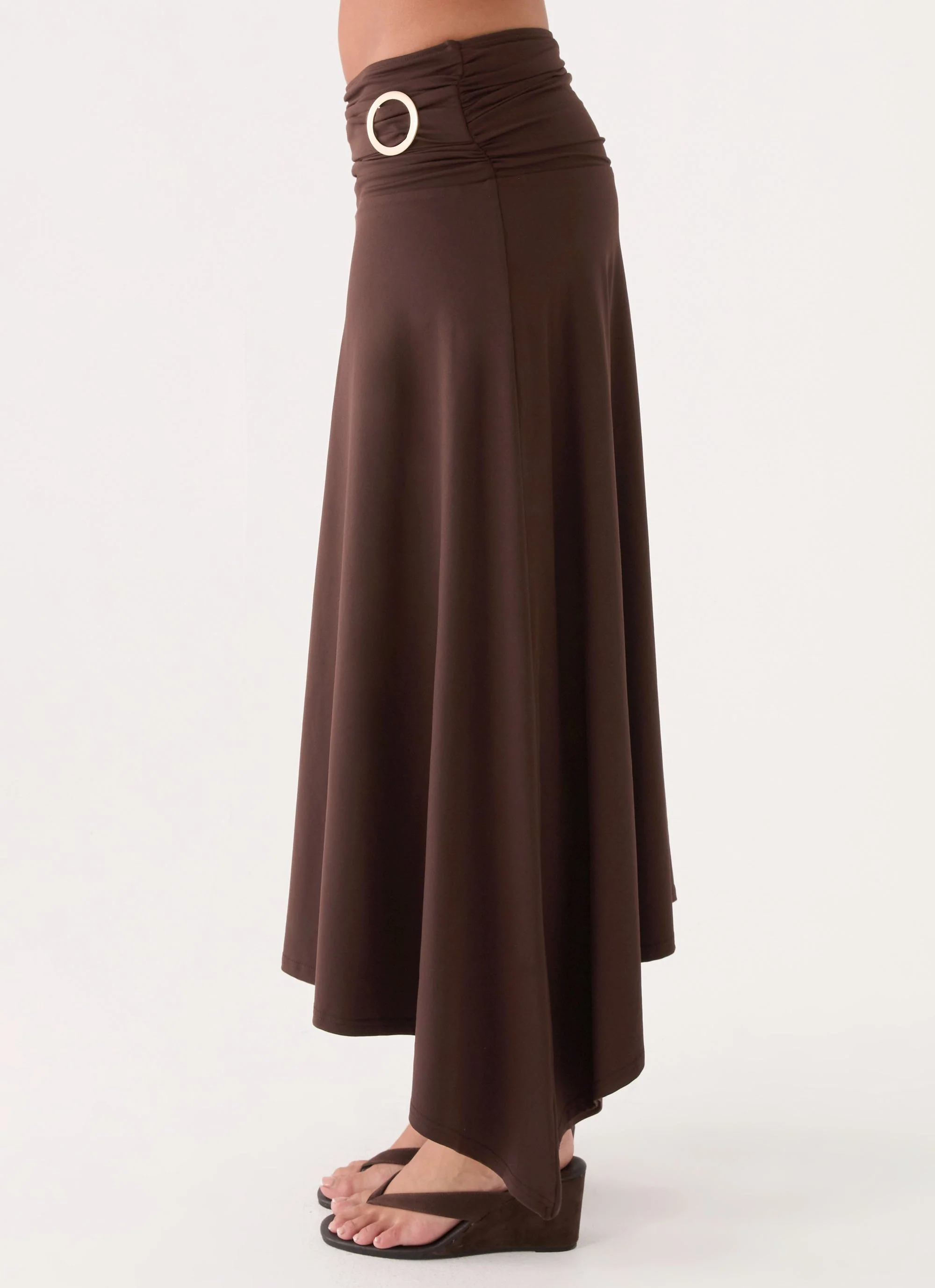 Automatic Midi Skirt - Rose Taupe
