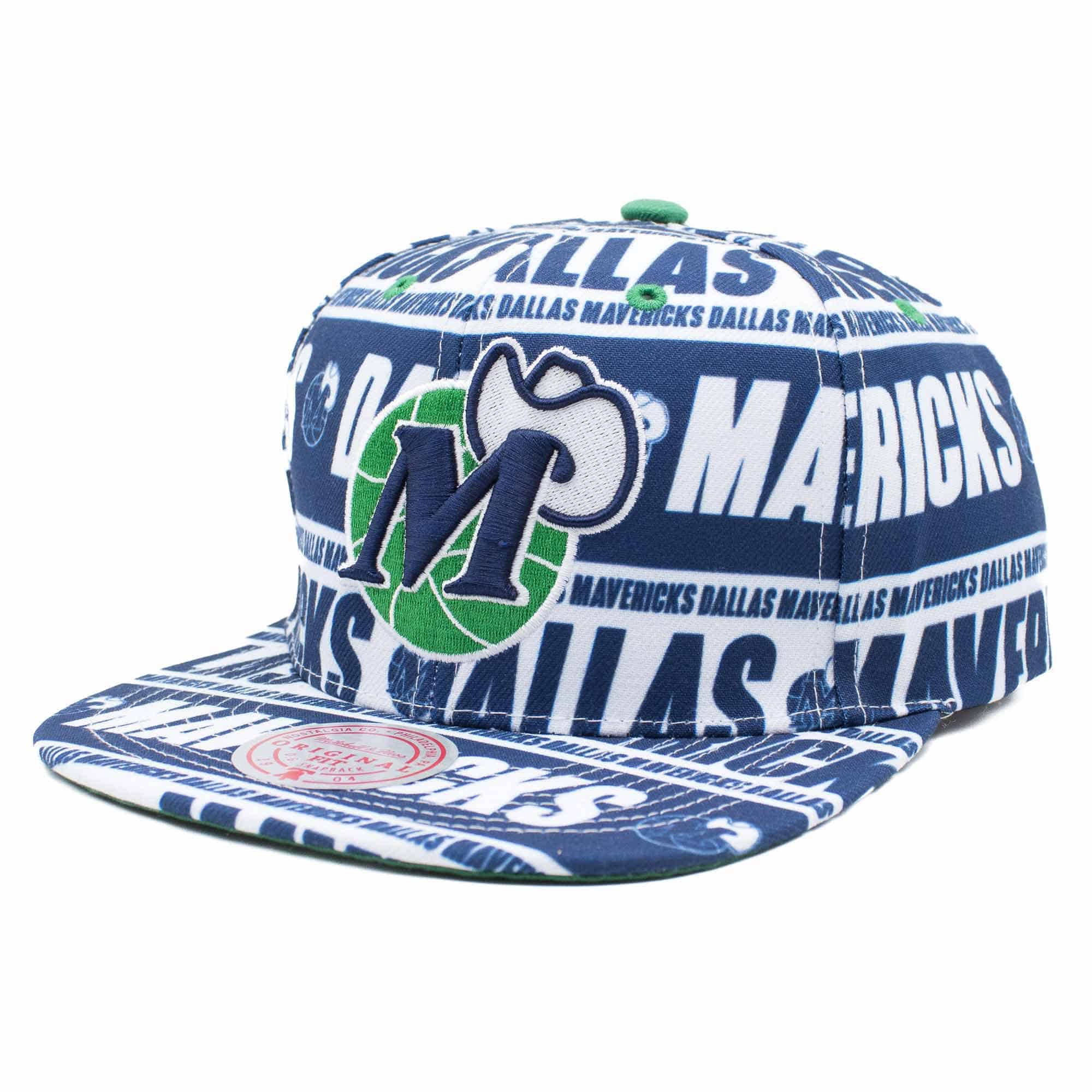 Dallas Mavericks Meat Paper Snapback NBA Cap Teal