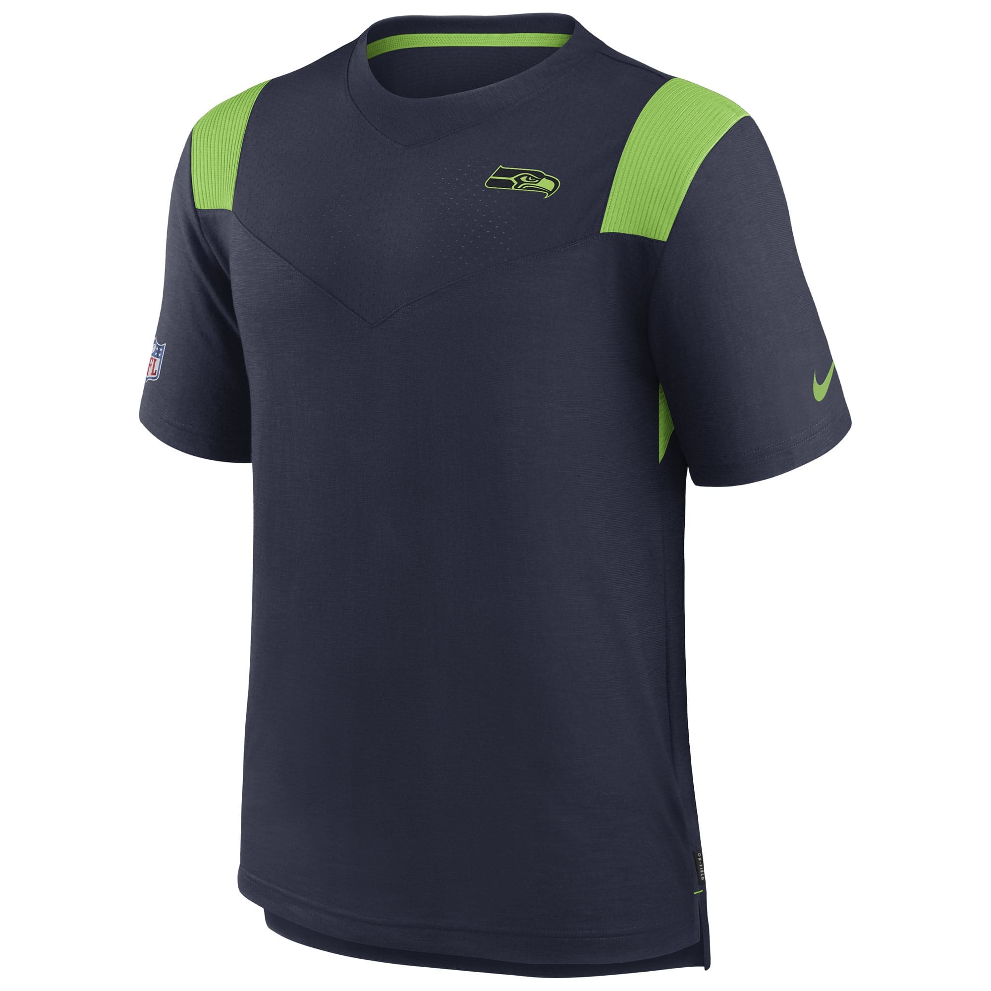 Seattle Seahawks 2022 NFL Sideline Nike Performance Player Top Navy