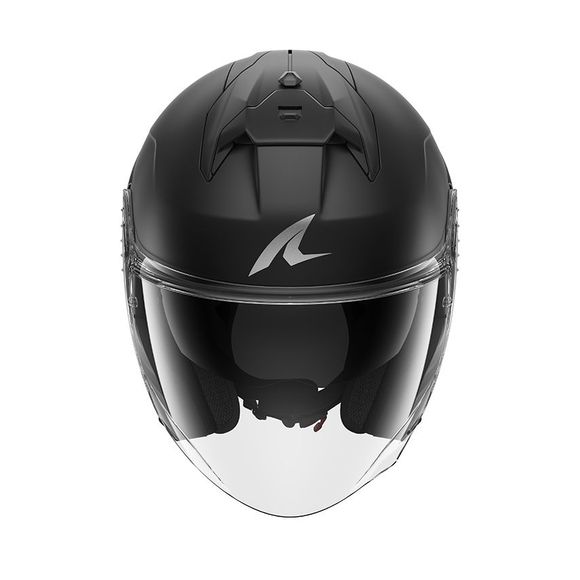 Casque jet Shark SKWAL JET CUP BLANK - Noir / NoirRef : SH1869