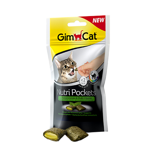 GimCat Nutri Pockets with Catnip and Multi-Vitamin - 60g
