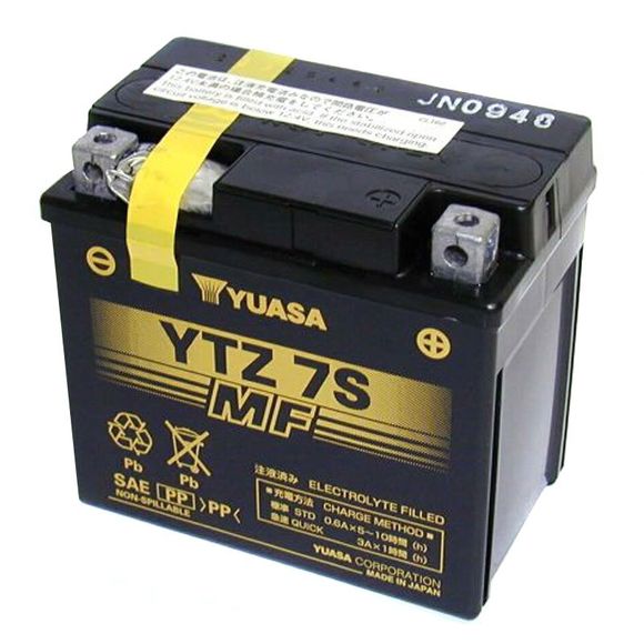 Yuasa YTZ7S Battery Closed Type Acid Maintenance FreeRef: YTZ7S -Y-