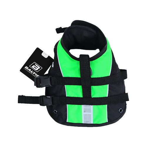 Dog Life Vest Mascot Green/Black S