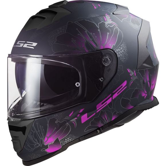 Casque intégral LS2 FF800 - STORM II - BURST - Noir / RoseRef : LS0777