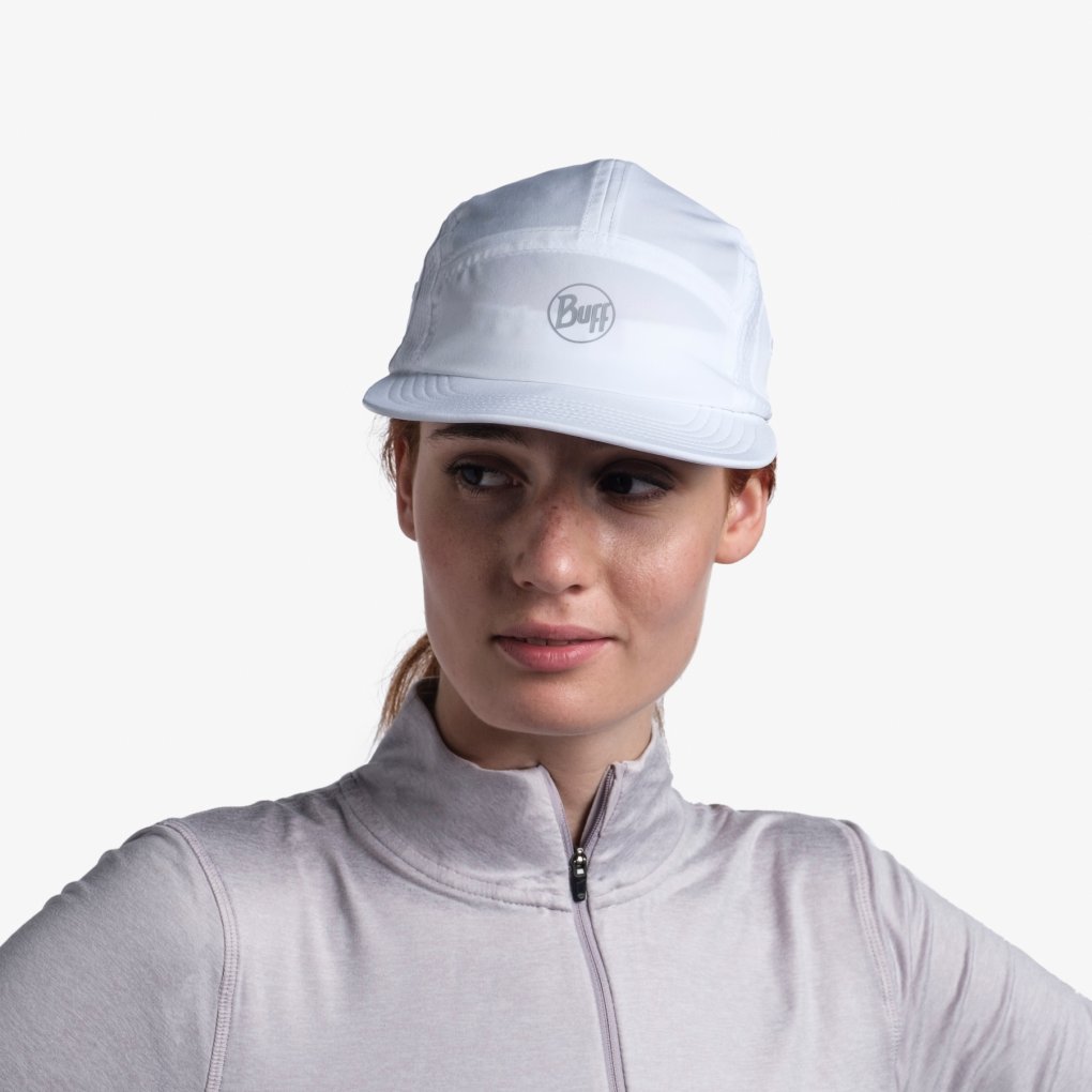 Buff® 5 Panel Go Cap - Solid White