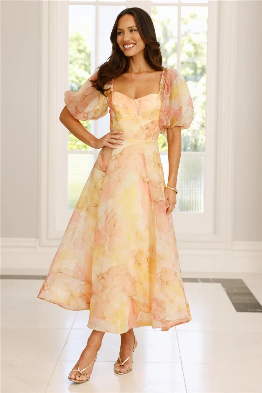 Style Domination Maxi Dress Yellow