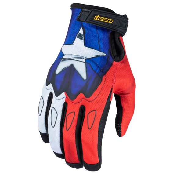 Gloves Icon Hooligan Tejas Libre - Blue / WhiteRef: IC0884
