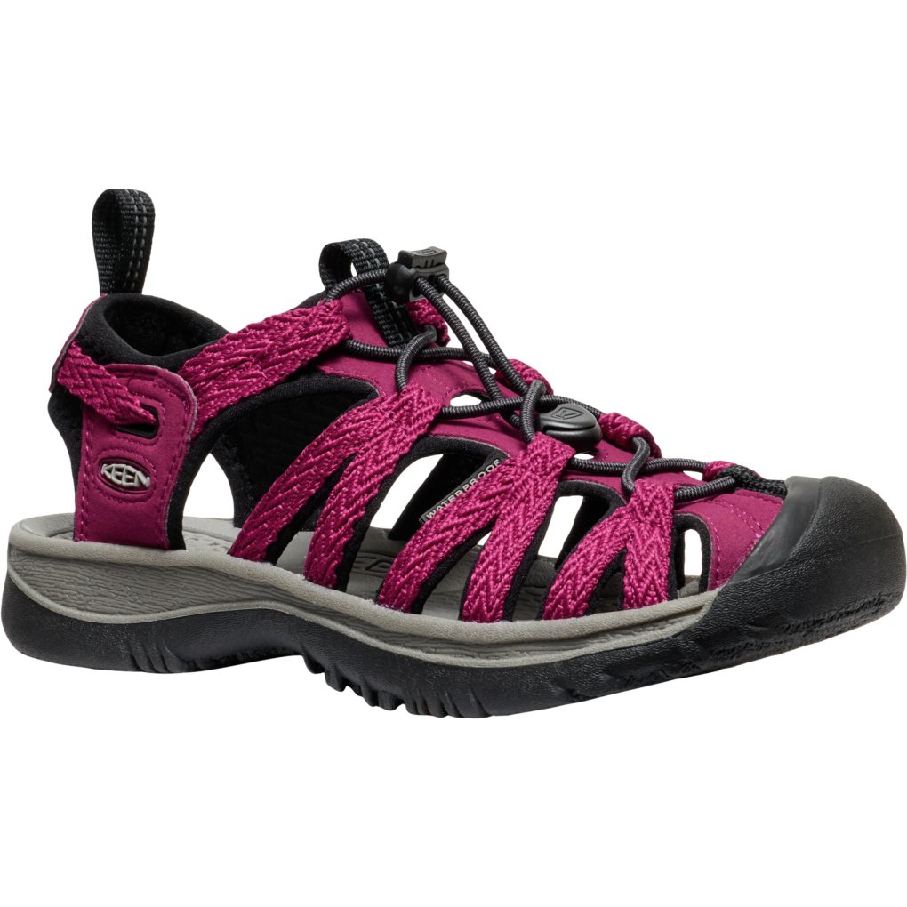 KEEN Whisper Sandals Women - Beaujolais/Black