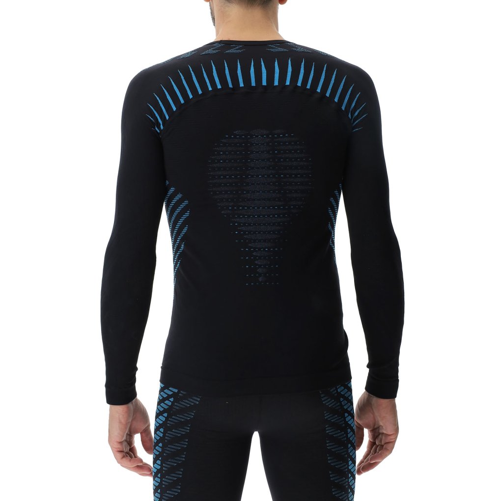 UYN Running Ultra1 Longsleeve Shirt Men - Black/Atlantic/Atlantic