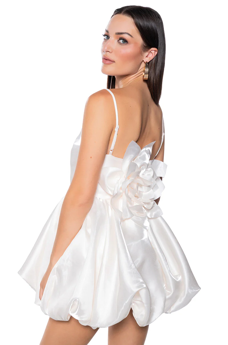 A New Me Satin Mini Dress
