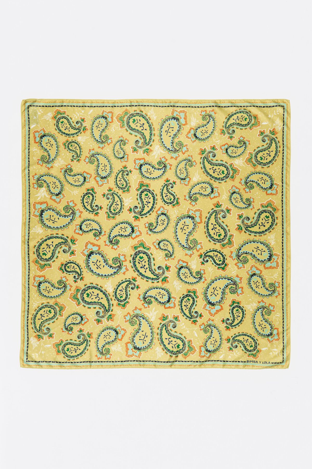 Banana paisley scarf
