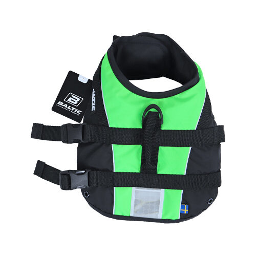 Dog Life Vest Mascot Green/Black S