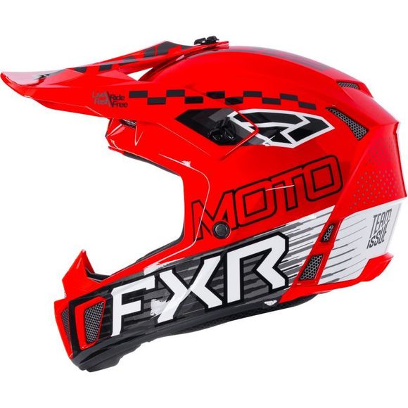 Casque cross FXR CLUTCH ENFANT 2026 - Noir / RougeRef : FXR1769