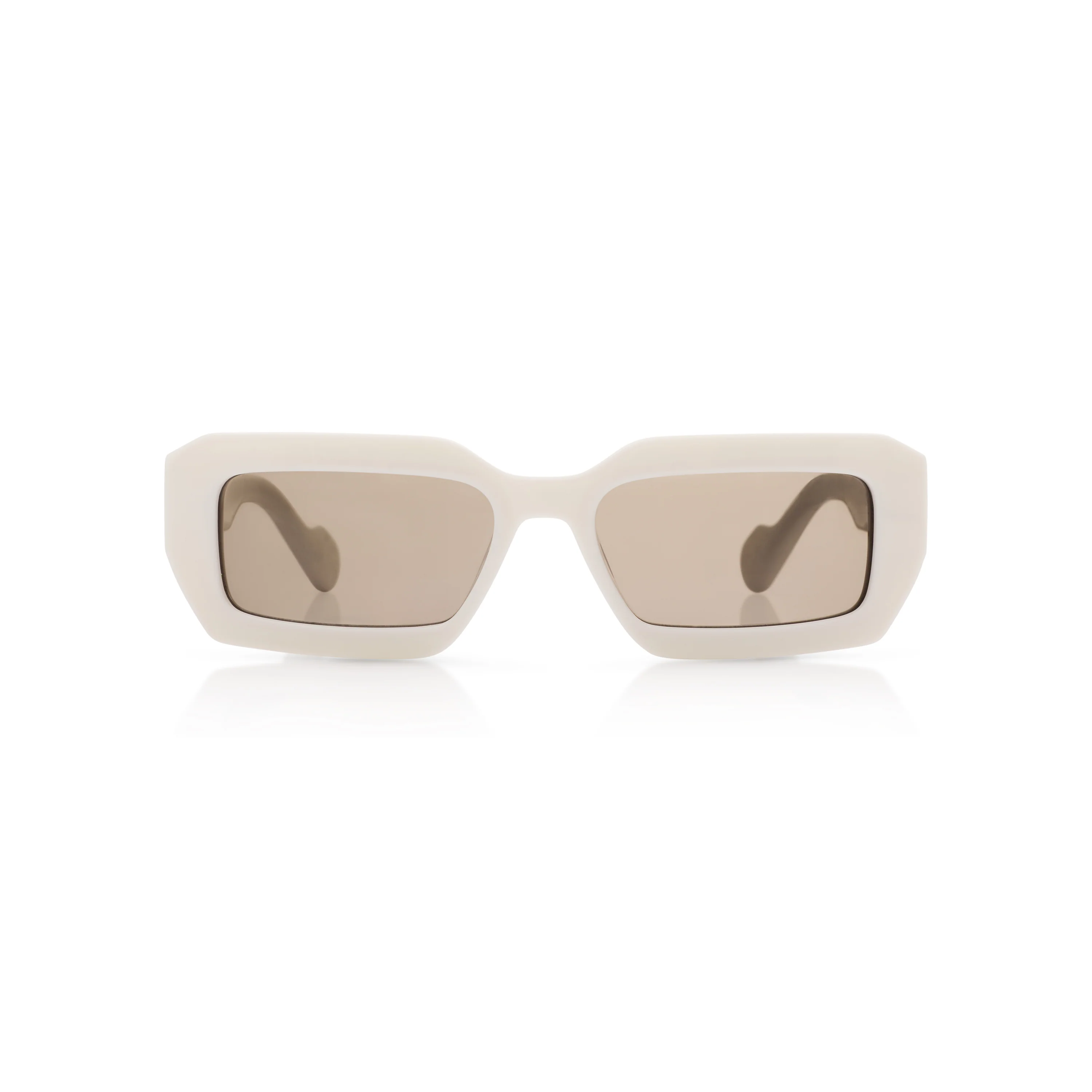 Square Real Madrid Acetate Sunglasses White