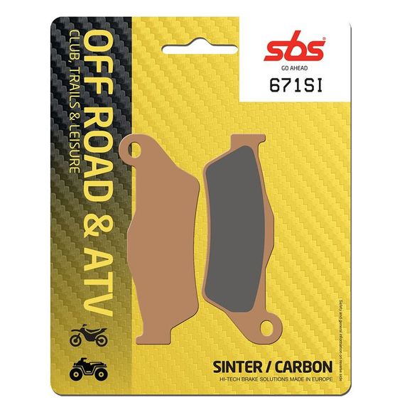 SBS 671SI Sinter Metal Racing Brake Pads Front/Rear (depending on model)Ref: 671SI / 671030