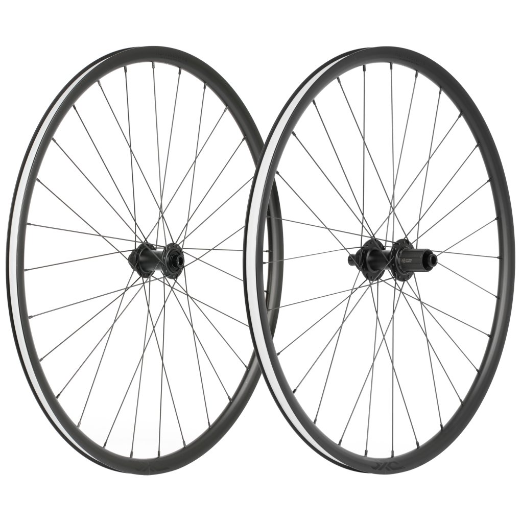 DXC RD/TWENTY4 Classic Road Wheelset - 28“ | Aluminum | Centerlock - 12x100 mm | 12x142 mm - HG-EV - black