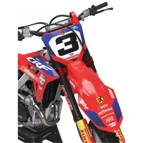 Kit déco RiderUnik SR23 - RougeHONDA 450 CRF 450 R - 2021 - 2024Ref : RU0825 / HO-SR23-29