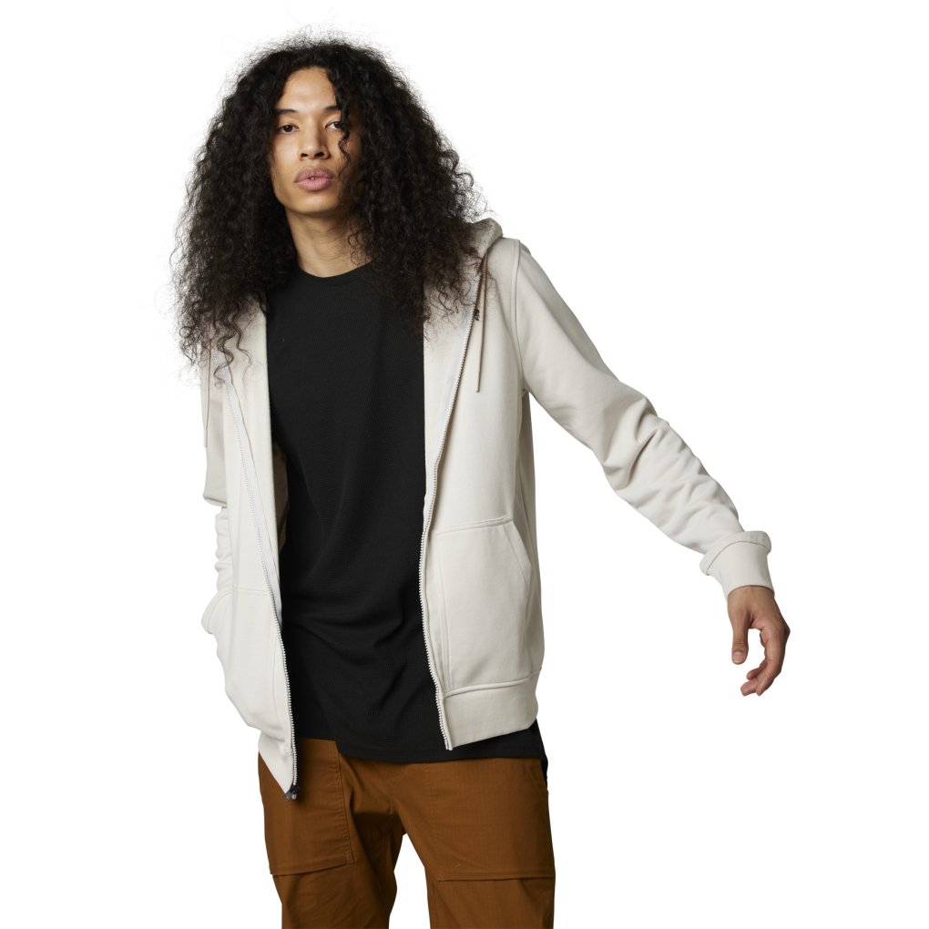 FOX No Contest Zip Fleece Jacket Men - vintage white
