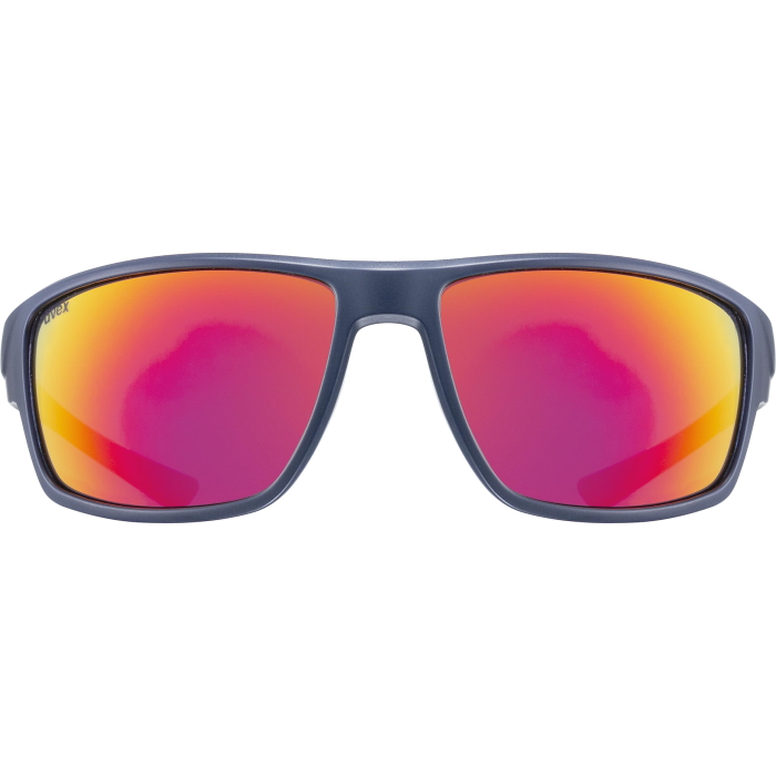 Uvex sportstyle 230 Cycling Glasses - blue matt/mirror red