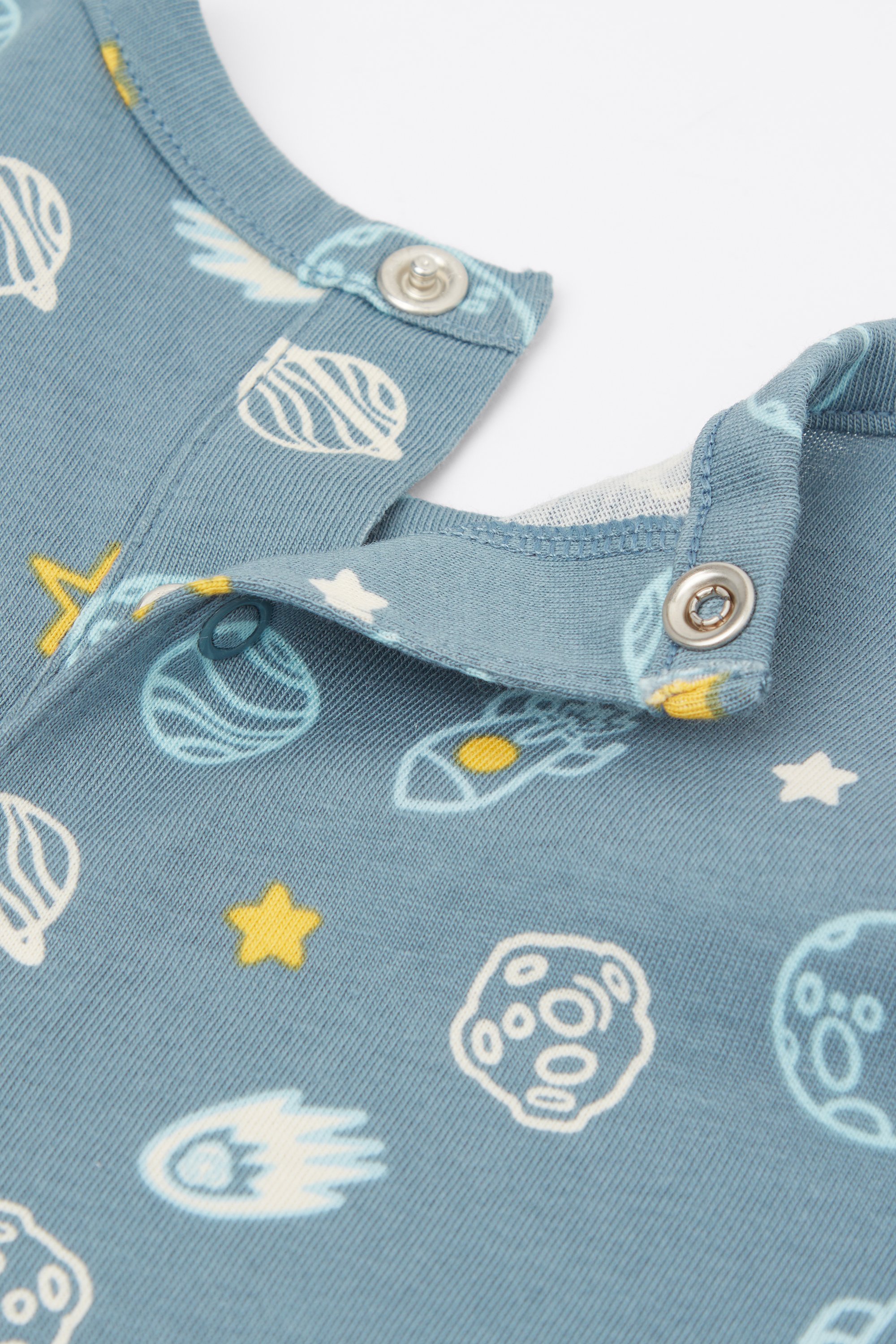 Baby Pure Cotton Playsuit with Long Sleeves