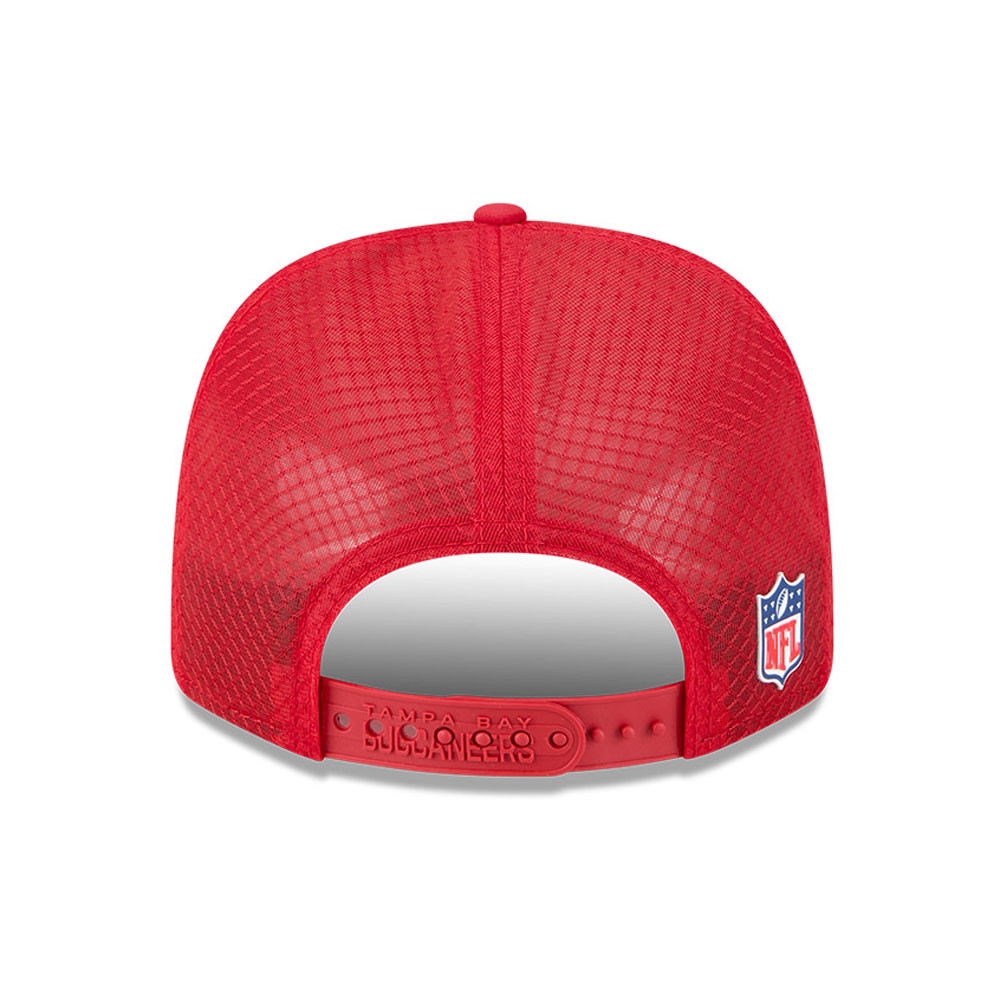 Tampa Bay Buccaneers 2025 NFL On-Field Sideline 9SEVENTY Trucker Snapback Cap Red