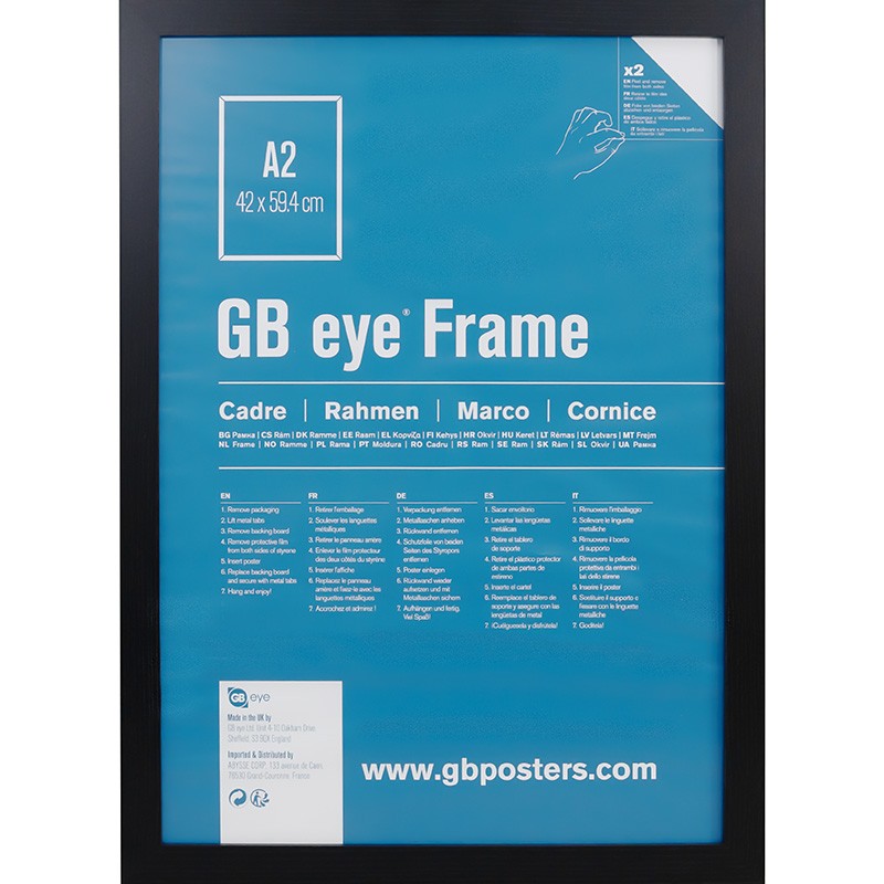 MDF Black Frame A2 (42 x 59.4cm)