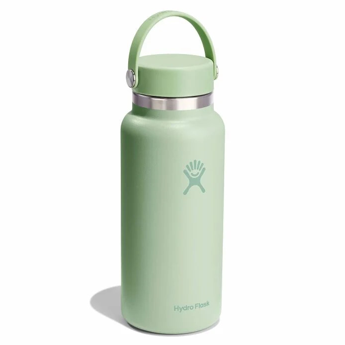 Hydro Flask 32oz Wide Mouth Insulated Bottle + Flex Cap - 946ml - Aloe