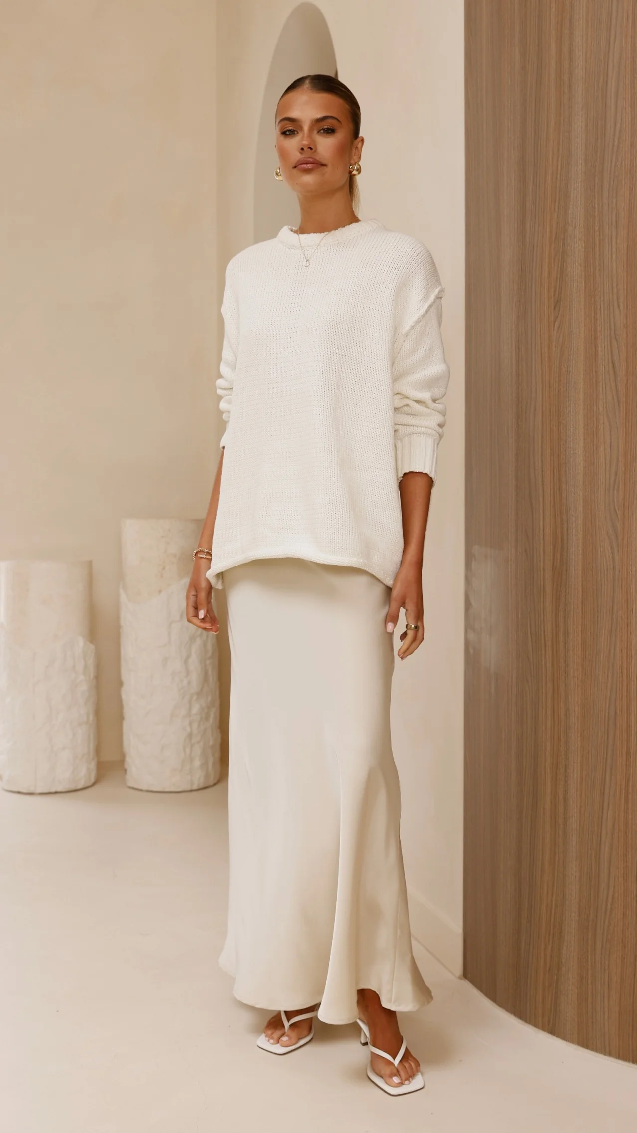 Delvine Knit Jumper - Cream