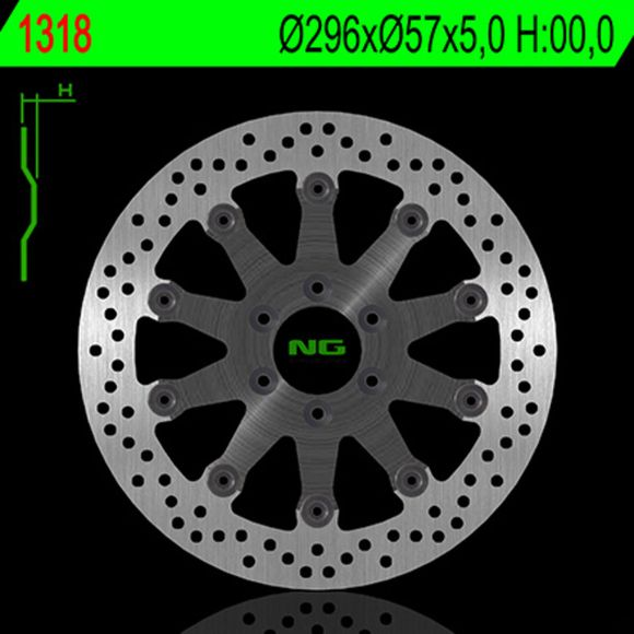 Round NG floating brake discRef: Ngd00355A / 1024415