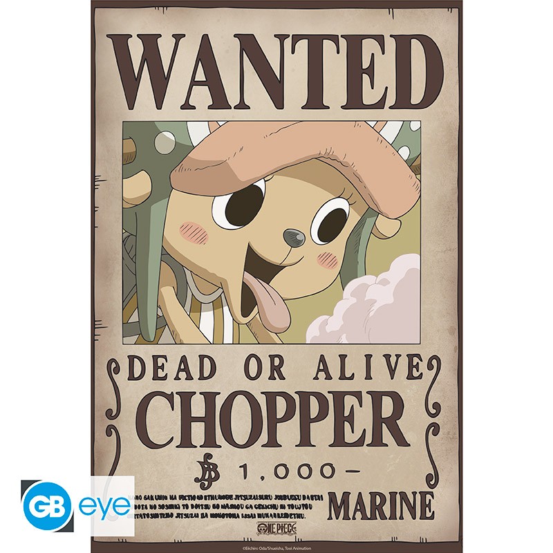 ONE PIECE Poster Wanted Chopper Wano (52x38cm)