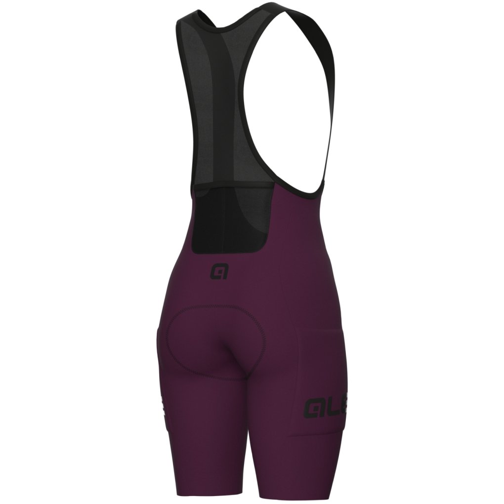 Alé OFF ROAD GRAVEL Pro Bib Shorts Women - prune