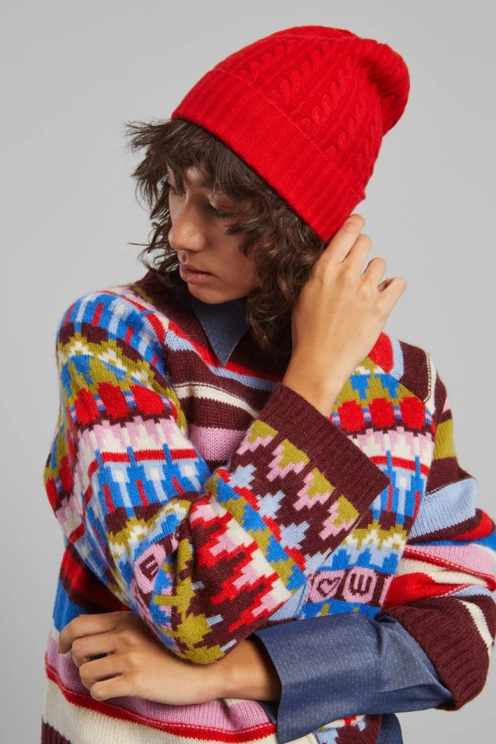 Cashmere hat - RED