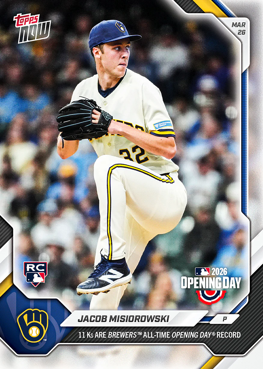 Jacob Misiorowski - 2026 MLB Topps NOW® - Card 4 - PR: 10161