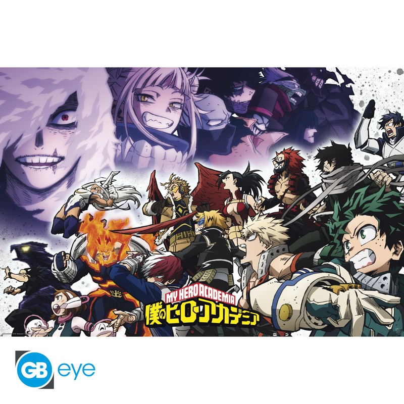 MY HERO ACADEMIA Poster Heroes vs Vilains (91,5x61cm)