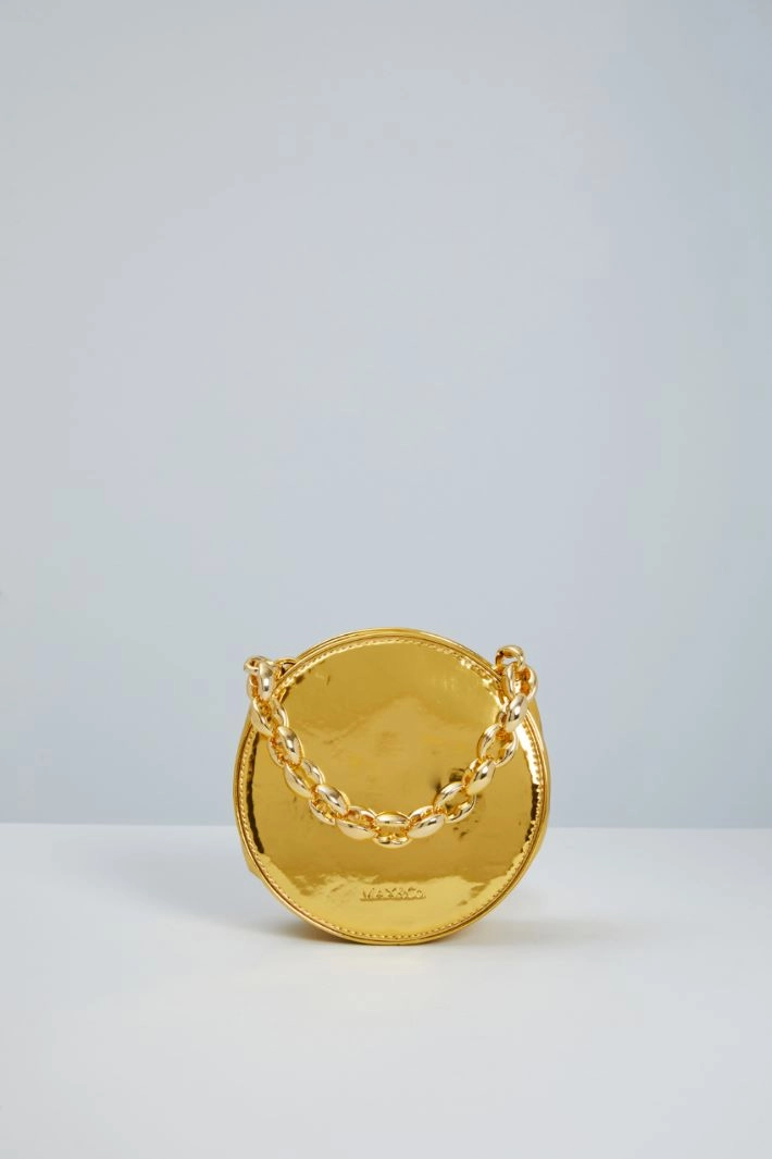 Laminated dot bag - GOLD
