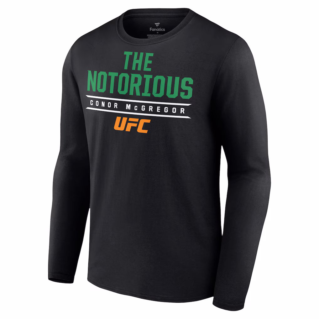 UFC Conor McGregor The Notorious Conor McGregor Long Sleeve T-Shirt - Mens