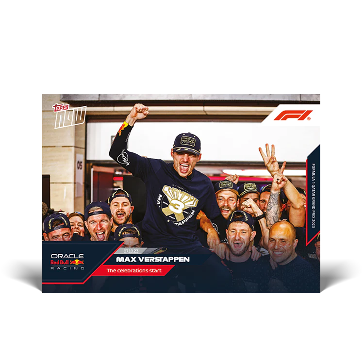 Topps UK - Max Verstappen - The celebrations start - F1 TOPPS NOW® Card #55